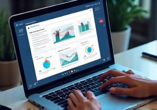 Computer screen showing online course material